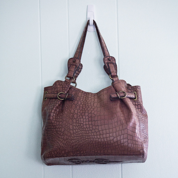 Jessica Simpson Brown Satchel Purse - Picture 4 of 5